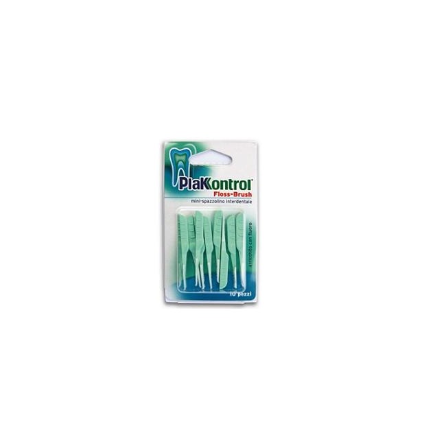 Plakkontrol Flossbrush Blister 10 Pezzi