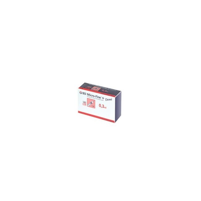 Siringa Insulina Bd Demi 0,3ml G30 8mm 30 Pezzi