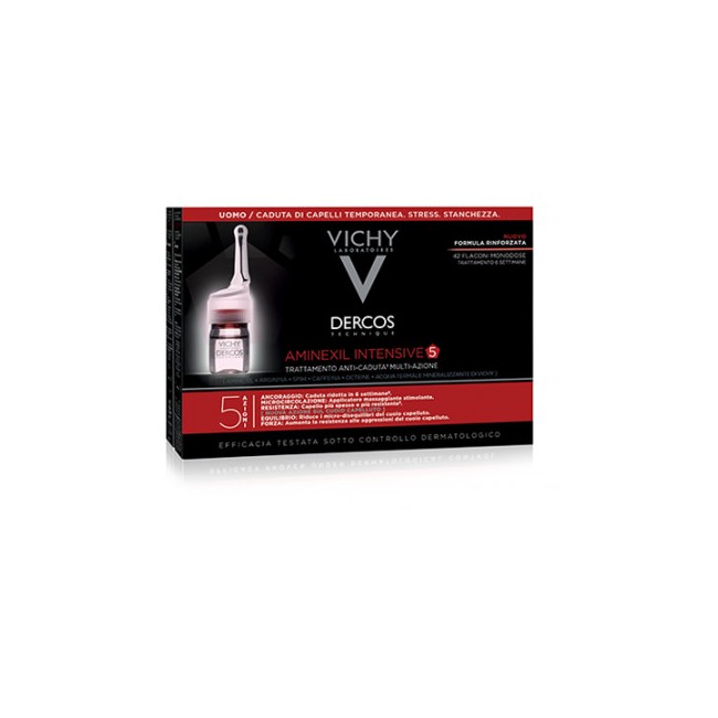 Vichy Dercos Aminexil Intensive 5 Lozione Per Uomo 42 Fiale