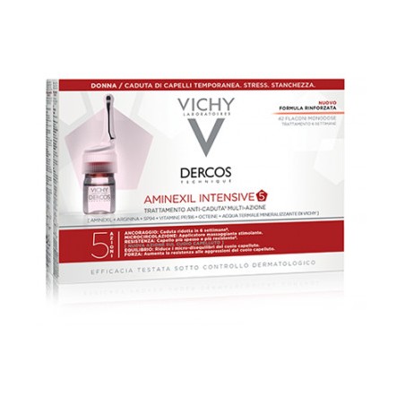 Vichy Dercos Aminexil Intensive 5 Lozione Per Donna 42 Fiale