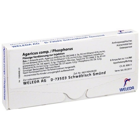 Weleda Agaricus Cp/Phosphorus 8 Fiale 1 Ml