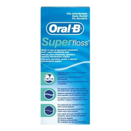 Oral B Filo Interdentale Super Floss 50 Fili