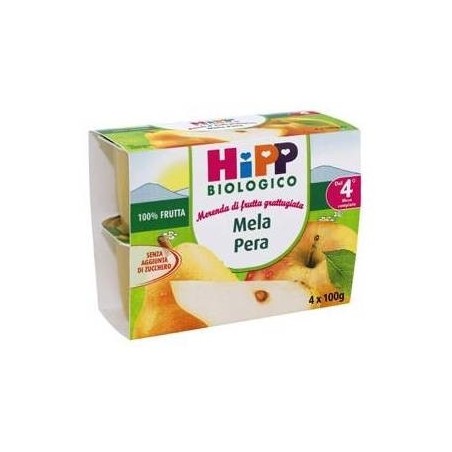 Hipp Merenda Mela E Pera 4 X 100 Gr