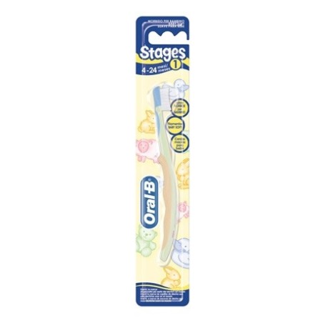 Oral B Spazzolino Stages 1 Linea Bambini Da 4 A 24 Mesi