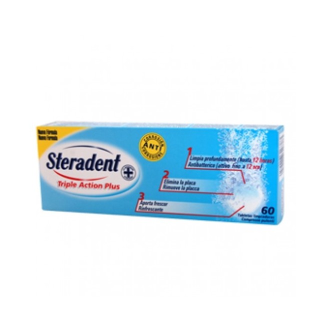 Steradent Triple Action Plus 60 Compresse