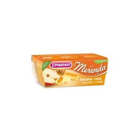 Plasmon Merenda Banana Mela Biscotto E Miele 120 Gr X 2