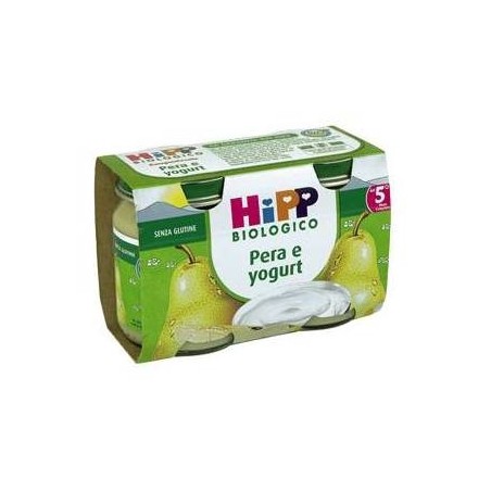 Hipp Bio Omogeneizzato Merenda Pera E Yogurt 2 X 125 Gr