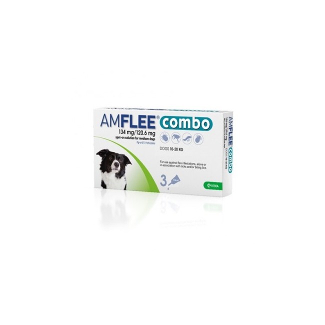 Amflee Combo 134mg/120,6mg Cani 10-20kg