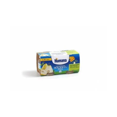 Humana Omogeneizzato Biologico Gusto Pera 2 X 80 Gr