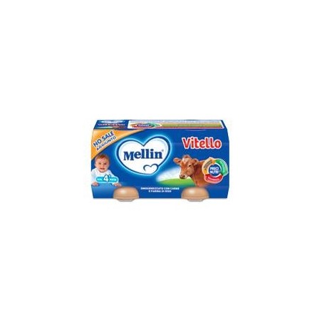 Mellin Omogeneizzato Gusto Vitello 2 Vasetti X 80g