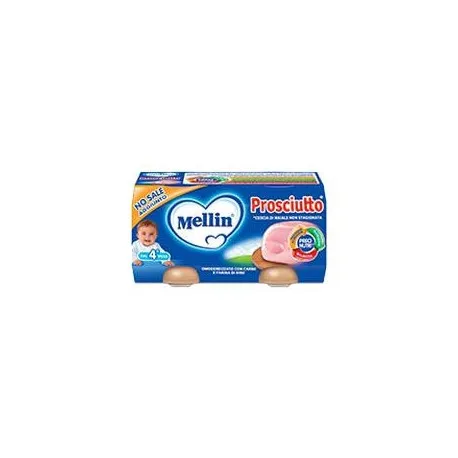 Mellin Omogeneizzato Gusto Prosciutto 2 X 120 Gr - Para-Farmacia Bosciaclub