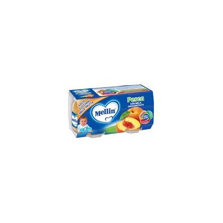 Mellin Omogeneizzato Gusto Pesca 2 X 100 Gr