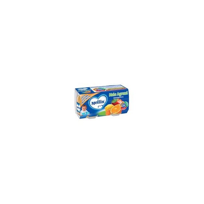 Mellin Omogeneizzato Gusto Mela E Agrumi 2x100g