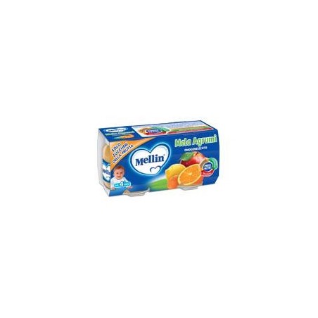 Mellin Omogeneizzato Gusto Mela E Agrumi 2x100g