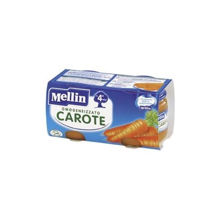 Mellin Omogeneizzato Gusto Carota 2 X 80 Gr