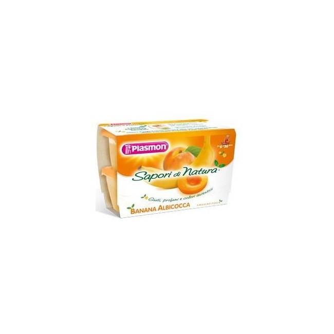 Plasmon Sapori Di Natura Albicocca E Banana 4 X 100 Gr