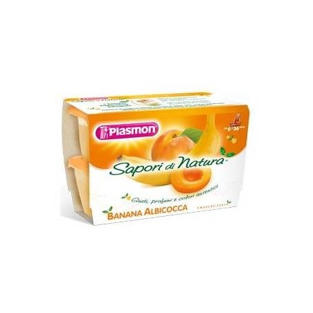 Plasmon Sapori Di Natura Albicocca E Banana 4 X 100 Gr