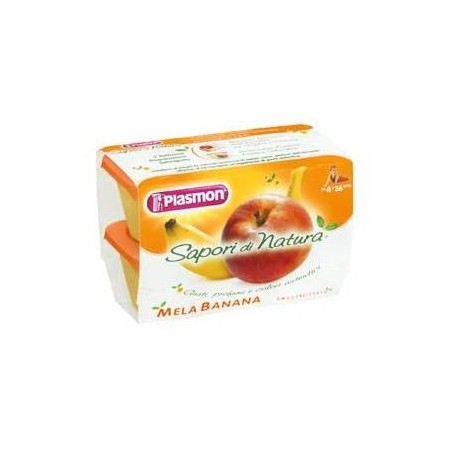 Plasmon Omogeneizzato Sapori Di Natura Mela E Banana 4 X 100 Gr