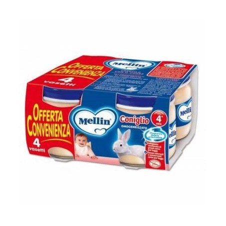 Mellin Omogeneizzati Al Coniglio 4 X 80 Gr