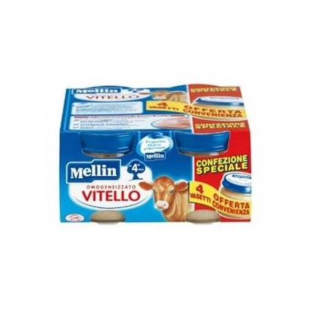 Mellin Omogeneizzati Al Vitello 4 X 80 Gr