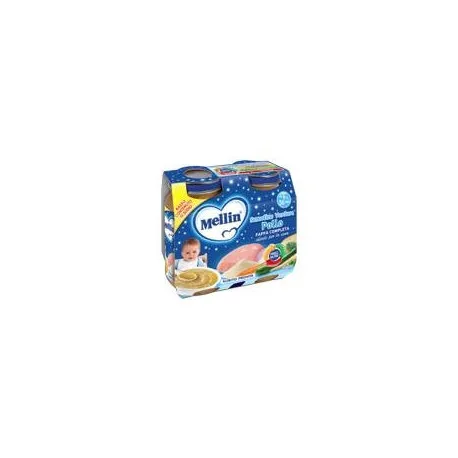 Mellin Pappa Verdure Semolino E Pollo 2 X 200gr