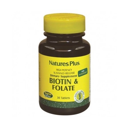 Nature's Plus Biotina & Folate 90 Tavolette