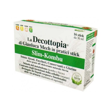 Decottopia Slim-kombu Con Stevia 16 Stick X30ml