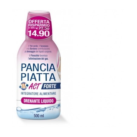 F&f Pancia Piatta Act Forte 500ml