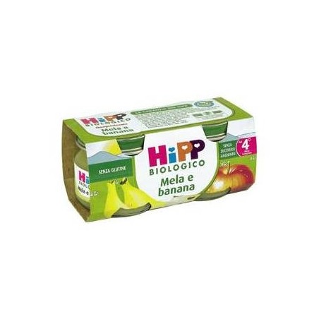 Hipp Bio Omogeneizzato Biologico Mela E Banana 2 X 80 Gr