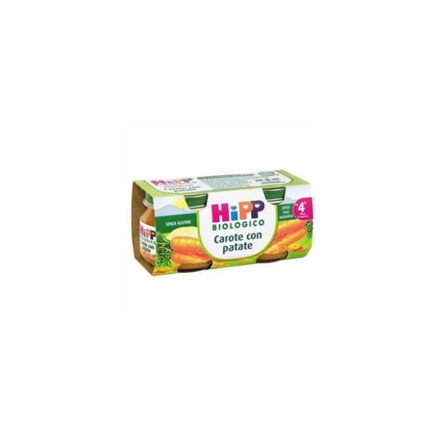 Hipp Bio Omogeneizzato Biologico Carote Con Patate 2 X 80 Gr