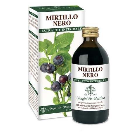 Dr Giorgini Mirtillo Nero Estratto Integrale 200ml