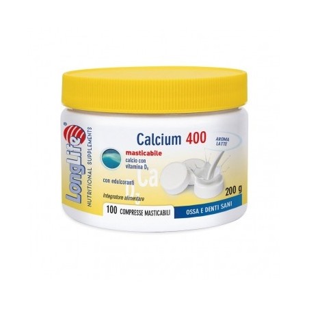 Longlife Calcium Latte 400mg 100 Compresse