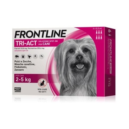 Frontline Tri-act 6 Pipette Da 0,5ml 2-5 Kg