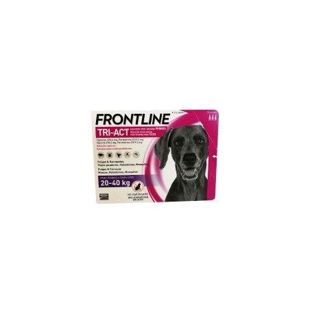 Frontline Tri-act 6 Pipette Da 4ml 20-40 Kg