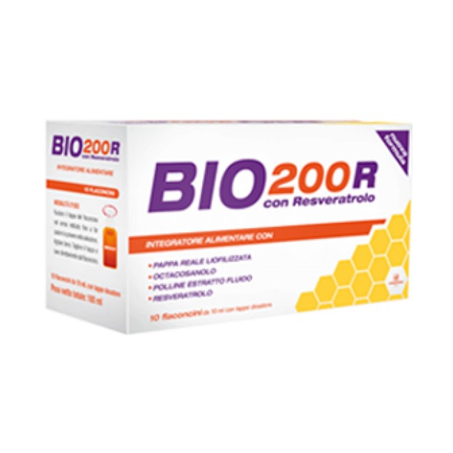 Bio200 R Resveratrolo 10 Flaconcini 6ml 6 Pezzi