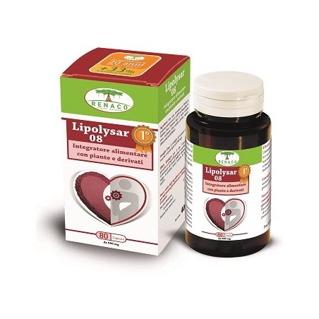 Renaco Lipolysar 08 Monascus integratore 80 capsule