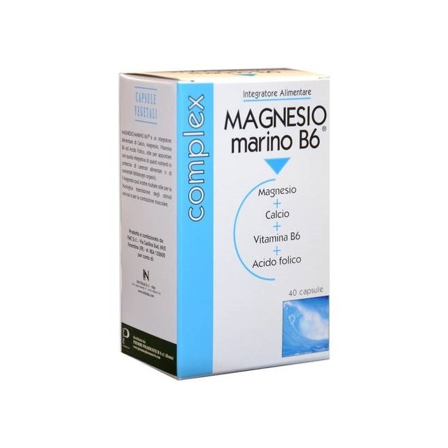 Magnesio Marino B6 40 Capsule 6 Pezzi