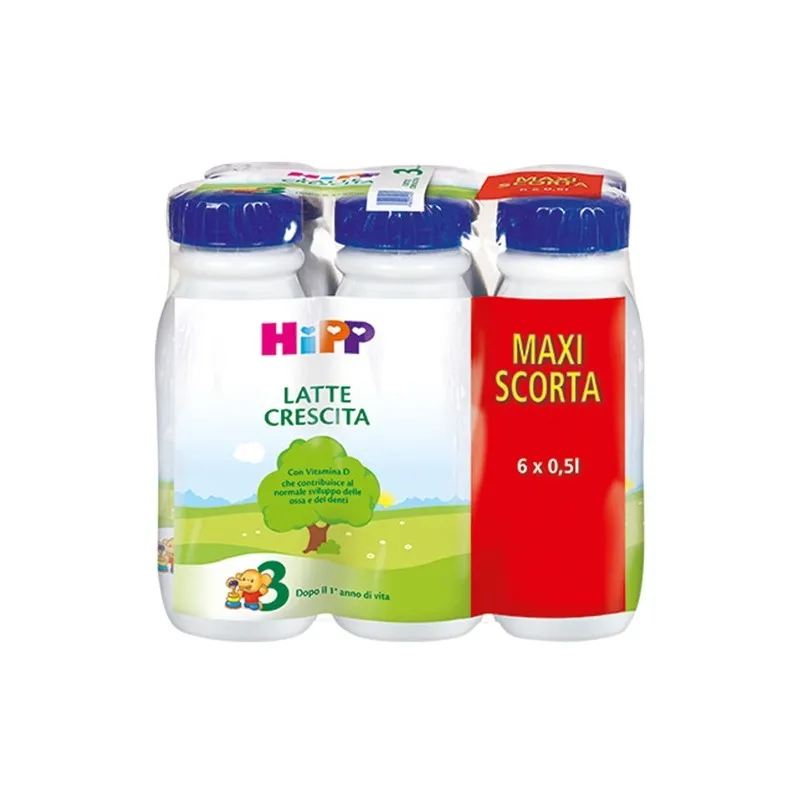 HiPP - Latte 2 Combiotic di Proseguimento, Latte Liquido per Neonati, dal  6° Mese Compiuto, 6 Confezioni da 470 ml