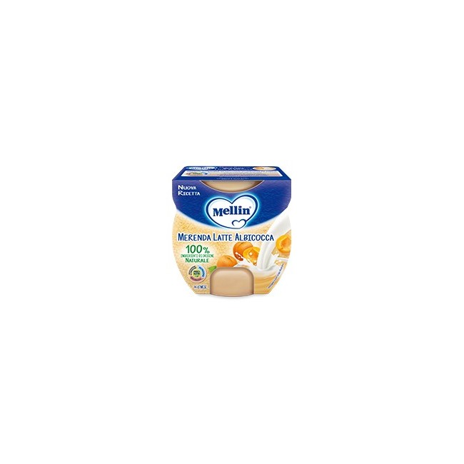 Mellin Merenda Latte E Albicocca 2x100g