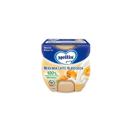 Mellin Merenda Latte E Albicocca 2x100g