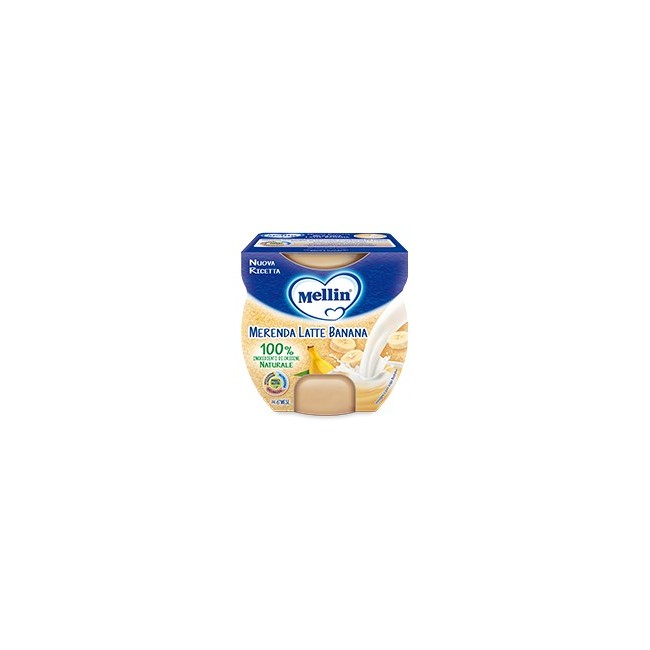 Mellin Merenda Latte E Banana 2x100g