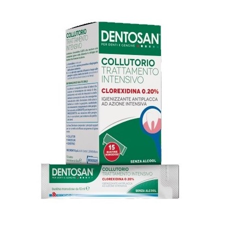 Dentosan Collutorio Monodose 0,20% 15 Bustine