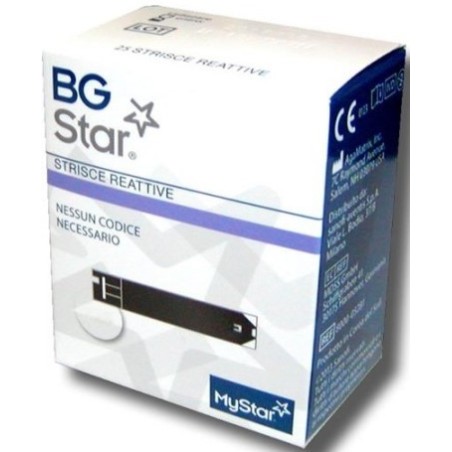 Bg Star 25 Strisce Reattive Glucosio