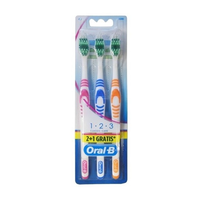 Oral B Spazzolino 1.2.3 Classic Tripacco