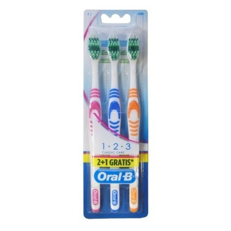 Oral B Spazzolino 1.2.3 Classic Tripacco