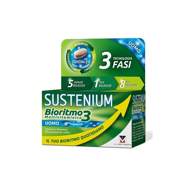 Sustenium bioritmo3 uomo adulto integratore 30 compresse