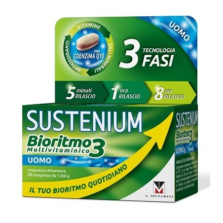 Sustenium bioritmo3 uomo adulto integratore 30 compresse