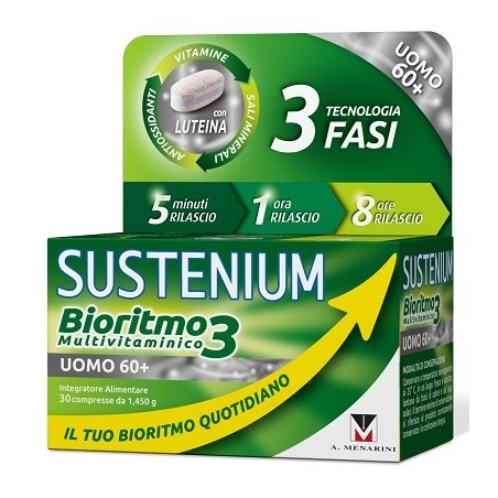 Sustenium bioritmo3 uomo 60+ integratore 30 compresse