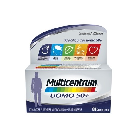 Multicentrum uomo 50+ integratore di vitamine 60 compresse