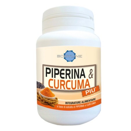 Bodyline Piperina e curcuma più integratore 60 capsule